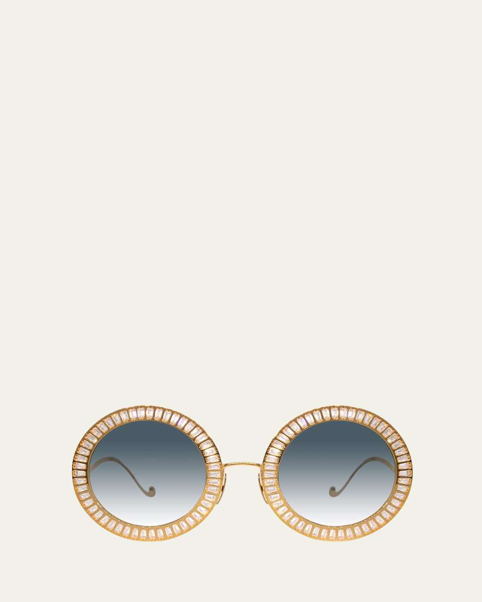 Magic You 2 Stainless Steel Round Sunglasses